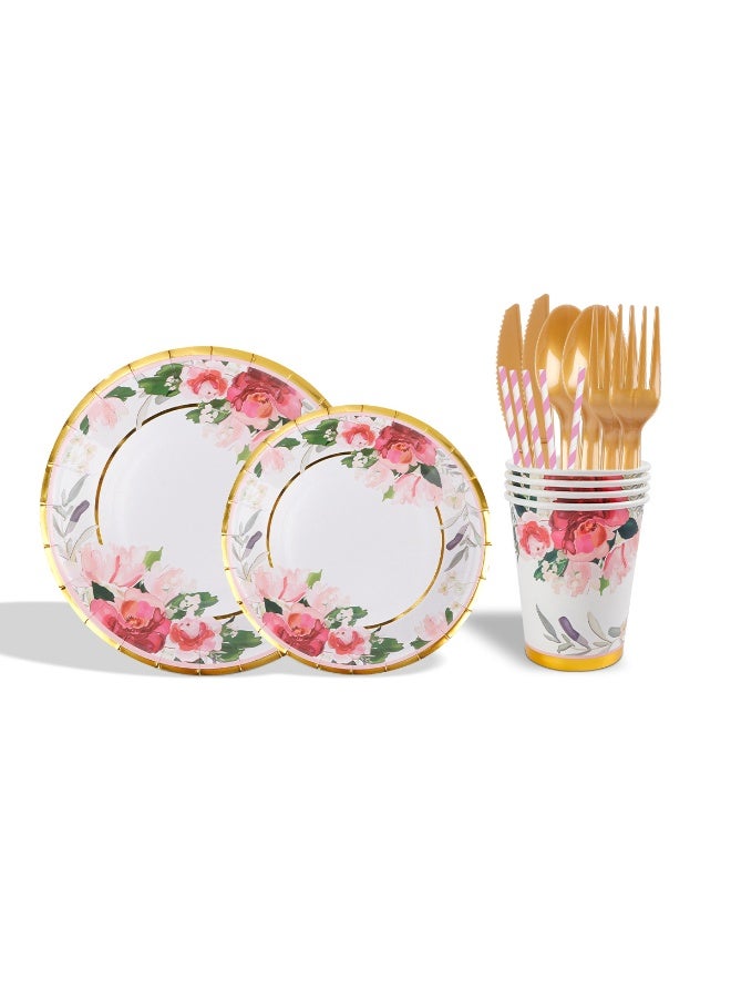 عالم البالونات طقم أدوات مائدة للحفلات مكون من 80 قطعة، طقم أدوات مائدة للاستخدام مرة واحدة يتضمن أطباقًا وأكوابًا وقشات ومناديل وملاعق وشوك وسكاكين، مناسب لحفلات العائلة والمناسبات المختلفة (مستلزمات حفلات أعياد الميلاد لـ 10 ضيوف). - Image 4